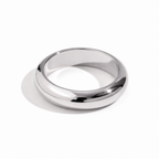 Zilvaré Classic Dome Ring – Luxe zilverkleurige ring