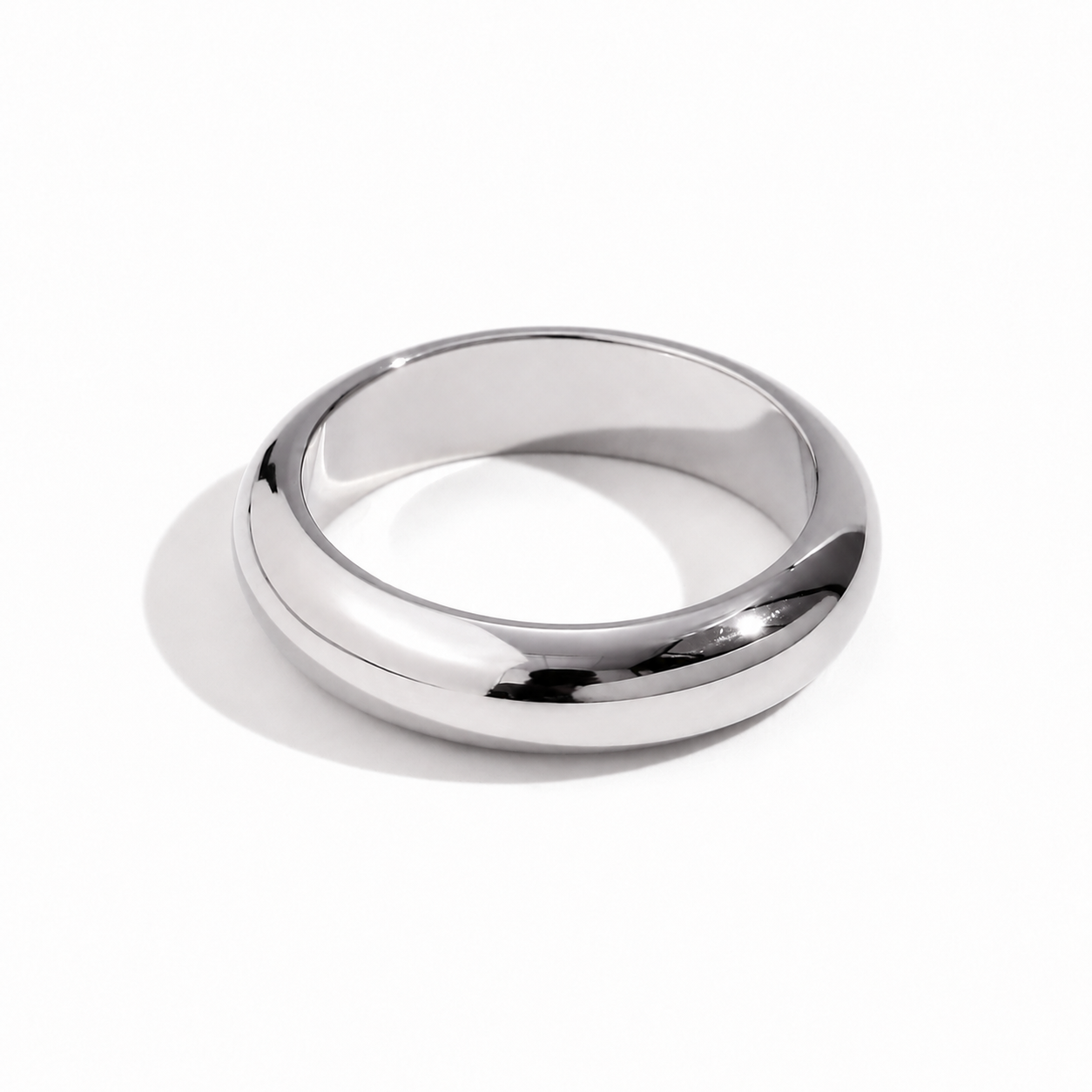 Zilvaré Classic Dome Ring – Luxe zilverkleurige ring