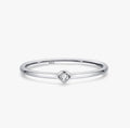 Zilvaré Amélie Ring - Verfijnde zilveren ring met subtiele zirkonia-steen