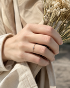 Zilvaré Amélie Ring - Verfijnde zilveren ring met subtiele zirkonia-steen