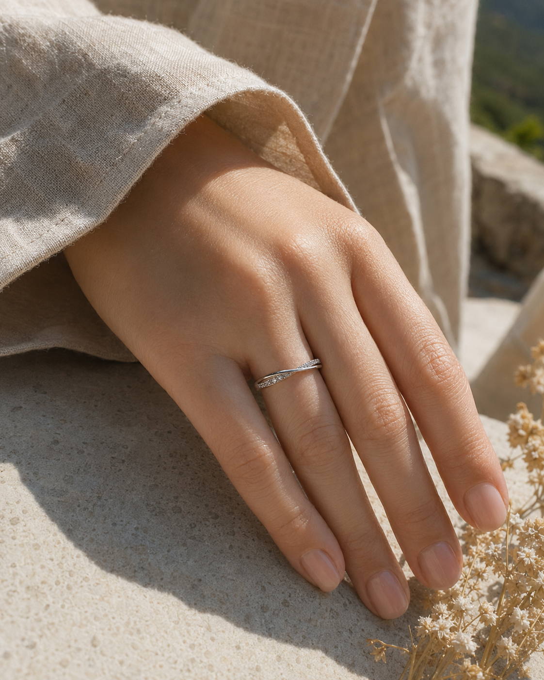Zilvaré Liora Ring – Fijne sparkle, tijdloze elegantie