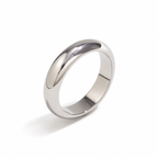 Zilvaré Classic Dome Ring – Luxe zilverkleurige ring