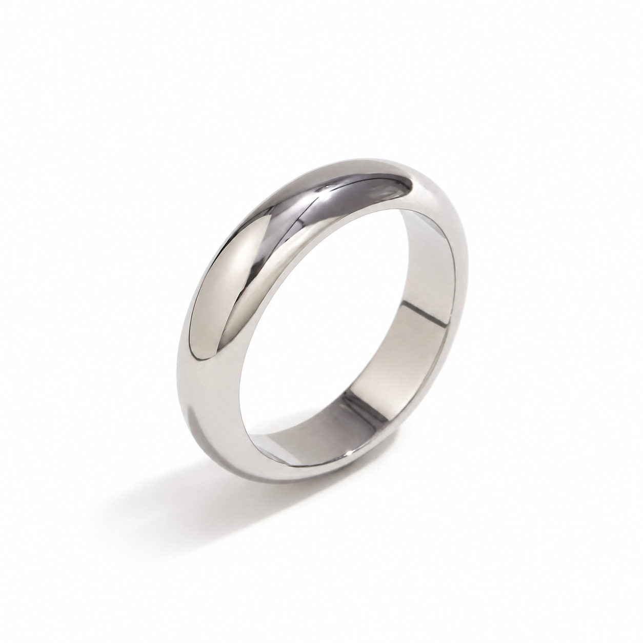 Zilvaré Classic Dome Ring – Luxe zilverkleurige ring