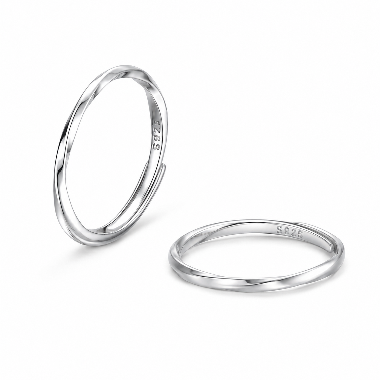 Zilvaré Vela Ring – Verstelbare elegantie in 925 sterling zilver